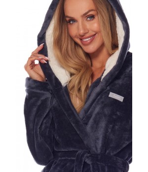 Женский банный халат L&L 2125 OLE M графитовый