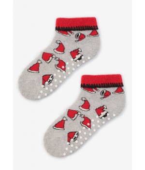 ЖІНОЧІ ШКАРПЕТКИ MARILYN ANGORA З МАТРОВИХ ТЕЛЕФОНІВ, КОЛЬОРУ B39 L, СІРОГО КОЛЬОРУ