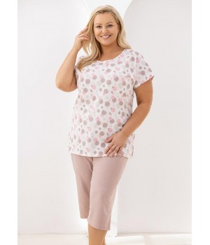 Женская пижама REGINA 730 бежевая / XXL