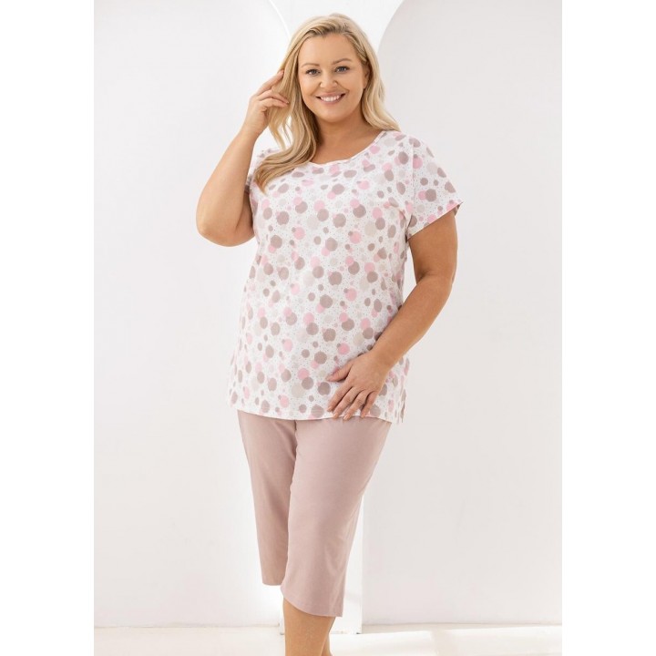 Женская пижама REGINA 730 бежевая / XXL