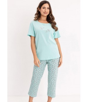 Женская пижама REGINA 736, зеленая /M