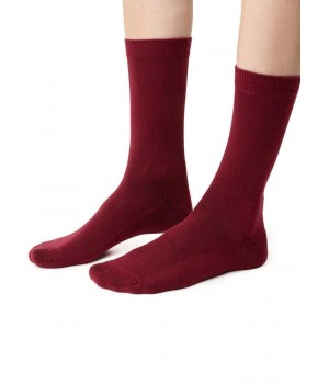 Женские полумахровые носки Steven 130, бордовые, размер 38-40