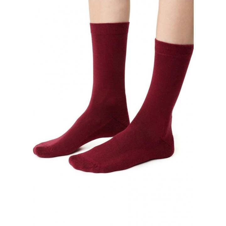 Женские полумахровые носки Steven 130, бордовые, размер 38-40