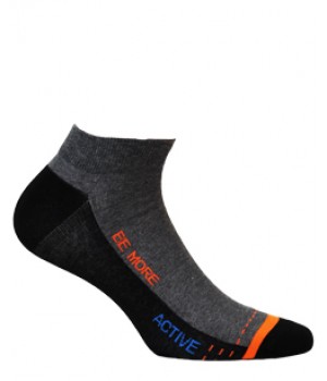 STOPKI WOLA WZOROWANE MĘSKIE W998 BROWN/COAL 38/40