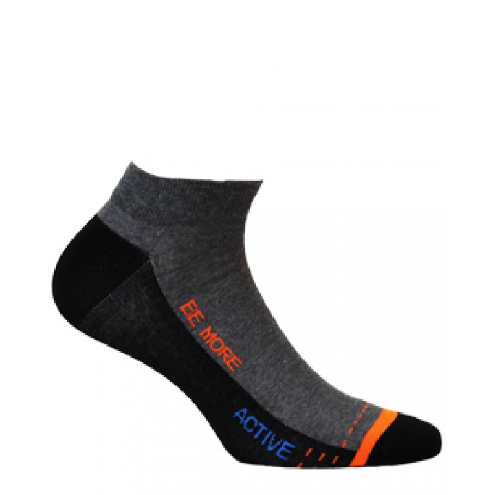 STOPKI WOLA WZOROWANE MĘSKIE W998 BROWN/COAL 38/40