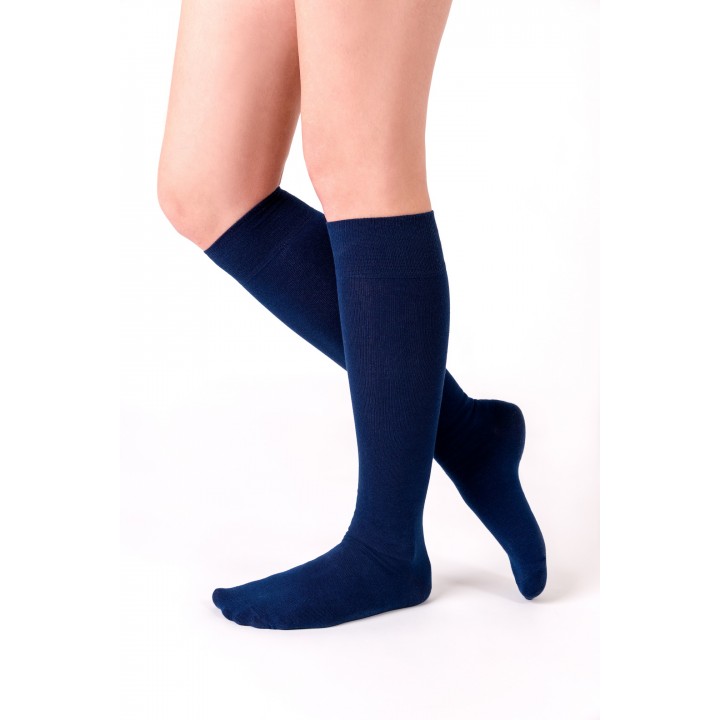 Женские гольфы Steven 072, темно-синие, размер 35-37