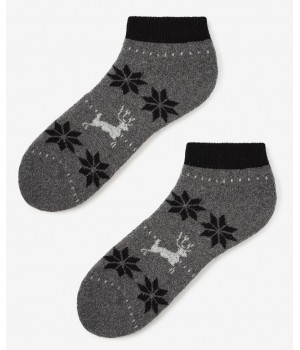 Мужские махровые носки Marylyn Angora, 50 штук, универсальные, черные.