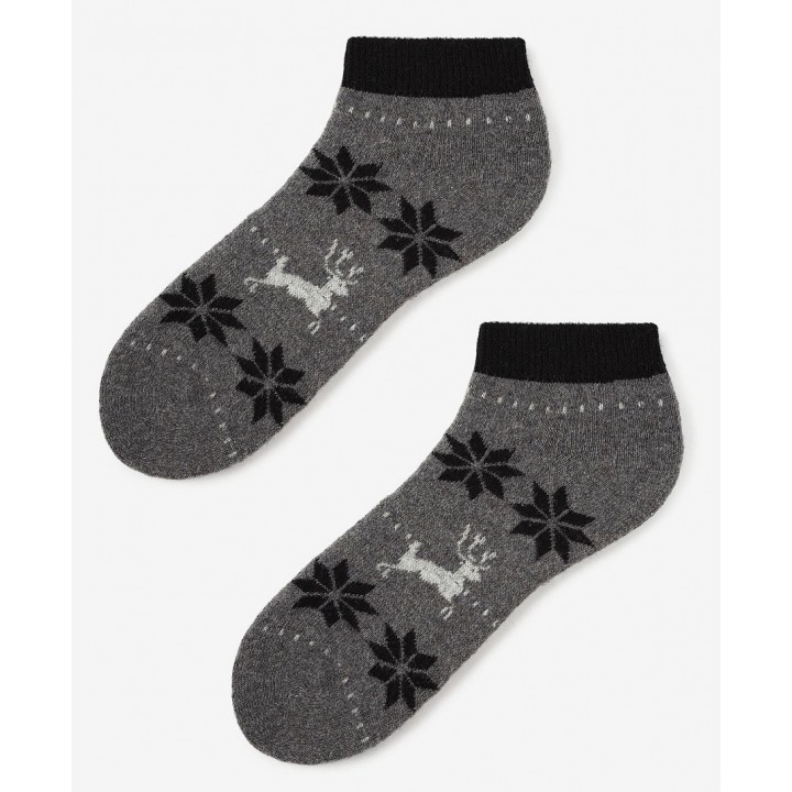 Мужские махровые носки Marylyn Angora, 50 штук, универсальные, черные.