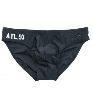 Плавки-трусики ATLANTIC KMT-252, черные/светлые, парные.