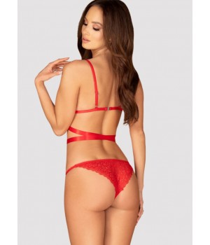 Комплект из двух предметов Obsessive Lovea, черный, размер S/M