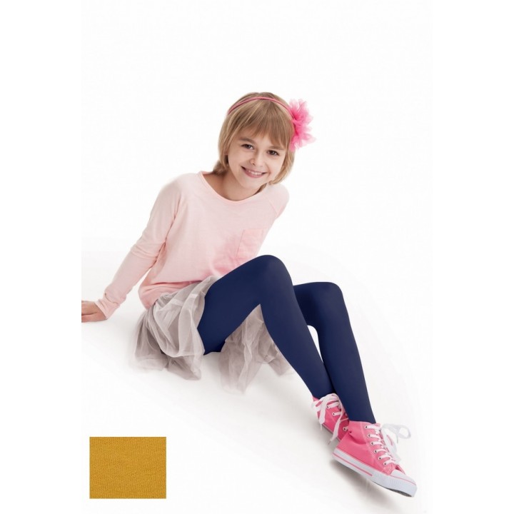 Колготки KNITTEX MISS MARY MF 140-146 горчичного цвета