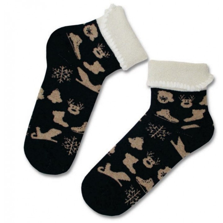 Махровые носки Marylyn Angora, 44 шт., универсальные, темно-синие.