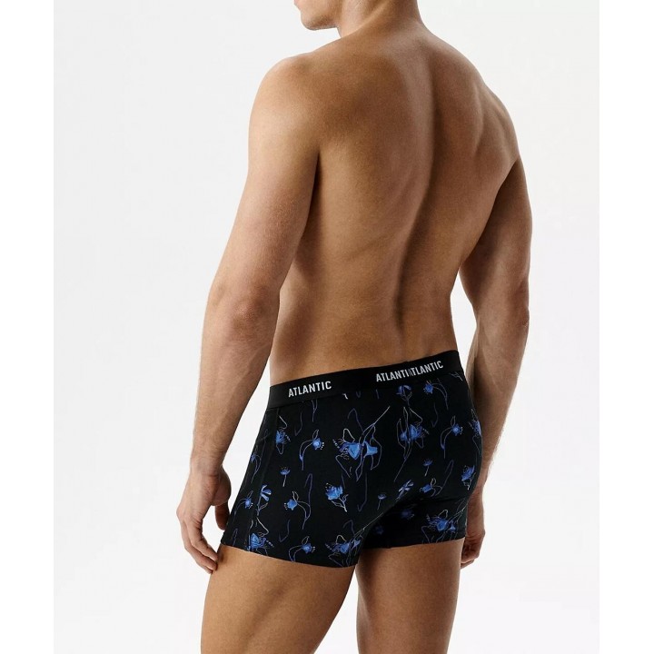 Шорты ATLANTIC 3MH-229 WL26 ЧЕРНЫЙ/СИНИЙ/ЧЕРНЫЙ /S