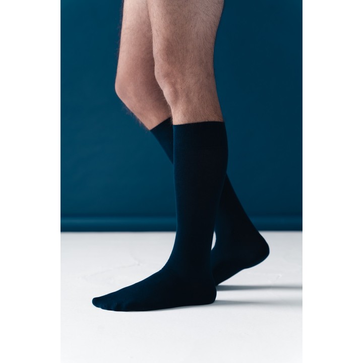 Чоловічі шкарпетки до коліна STEVEN 027 темно-сині 44-46