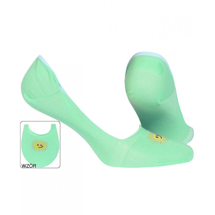 ЖІНОЧІ СИЛІКОНОВІ МОКАСИНОВІ ЧЕРЕВИКИ WOLA WZ973 М'ЯТНОГО КОЛЬОРУ 36/38