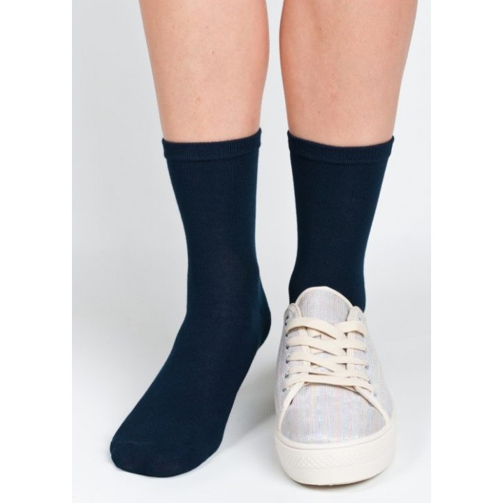 Бамбуковые носки REGINASOCKS 4850 темно-синие, размеры 38-41