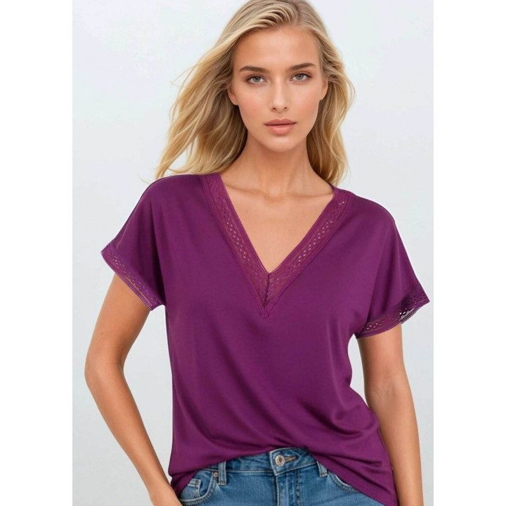 Блузка Eldar Flaviana сливового цвета /XL