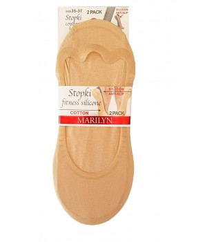 STOPKI MARILYN DAMSKIE FITNESS SILICONE NAT 38/41