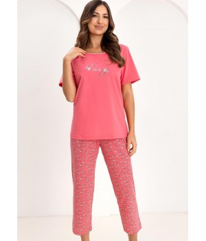 Женская пижама REGINA 736, розовая / 3XL