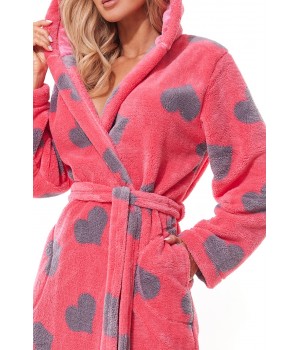 Женский банный халат L&L 2311 FUTURA AMARANTH /M