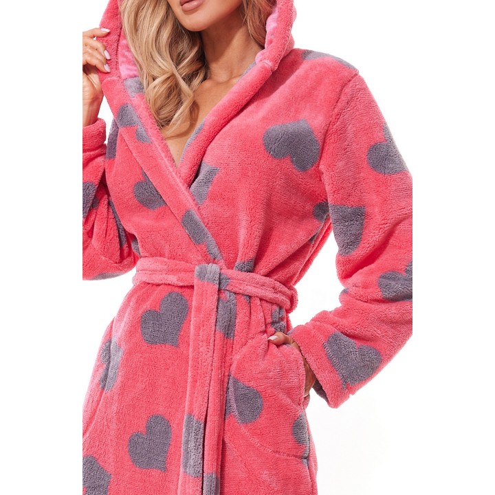 Женский банный халат L&L 2311 FUTURA AMARANTH /M