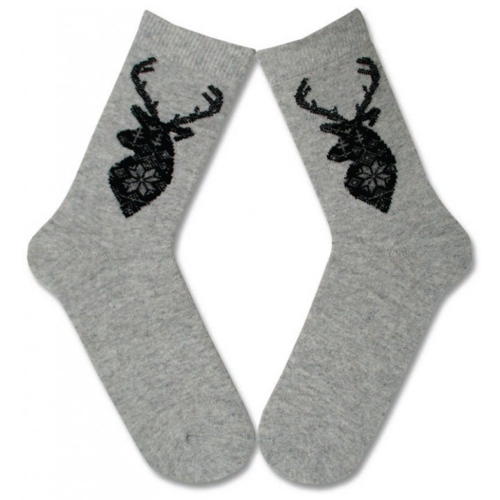 Махровые носки Marylyn Angora, размер 40, размер L, серые.