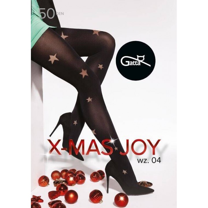 Колготки GATTA X-MAS JOY WZ 04 NERO /2