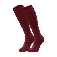 Гольфы до колена Steven 027, мужские, бордовые, размеры 41-43