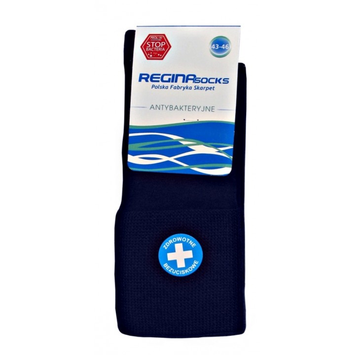 Носки REGINASOCKS BU PK SILTEX 9359 темно-синего цвета, размеры 39-42