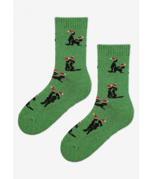 Мужские носки Marylyn Angora без махровой ткани, цвет B48, зеленые.