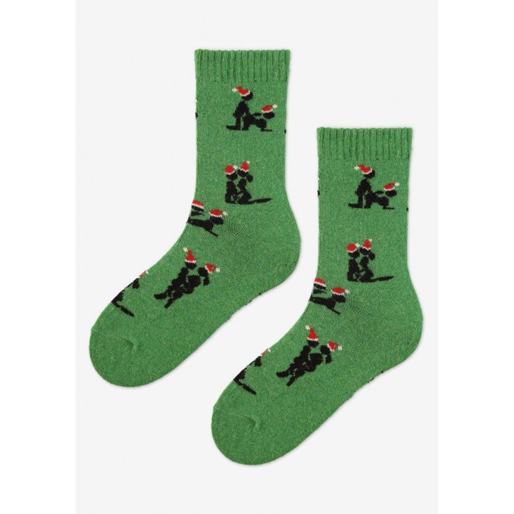 Мужские носки Marylyn Angora без махровой ткани, цвет B48, зеленые.