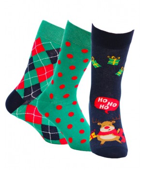 Набор рождественских мужских носков WOLA WZ 993 42/44