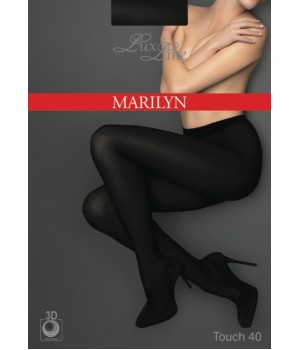 Колготки Marilyn Lux Line Touch, 40, чорні, 3/4