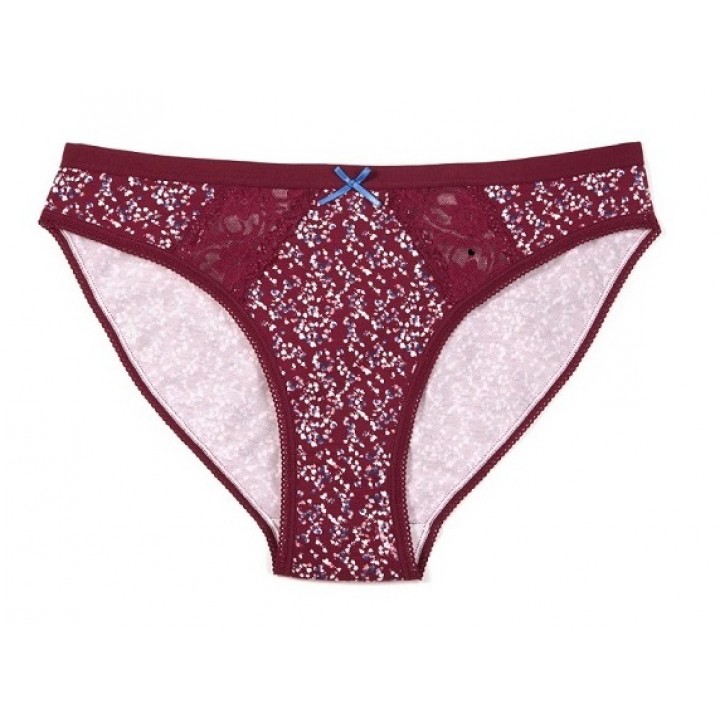 Трусы ATLANTIC BRIEFS LP-2729 XL бордового цвета