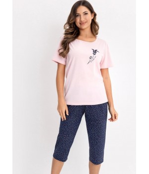 Женская пижама REGINA 731, розовая /XL