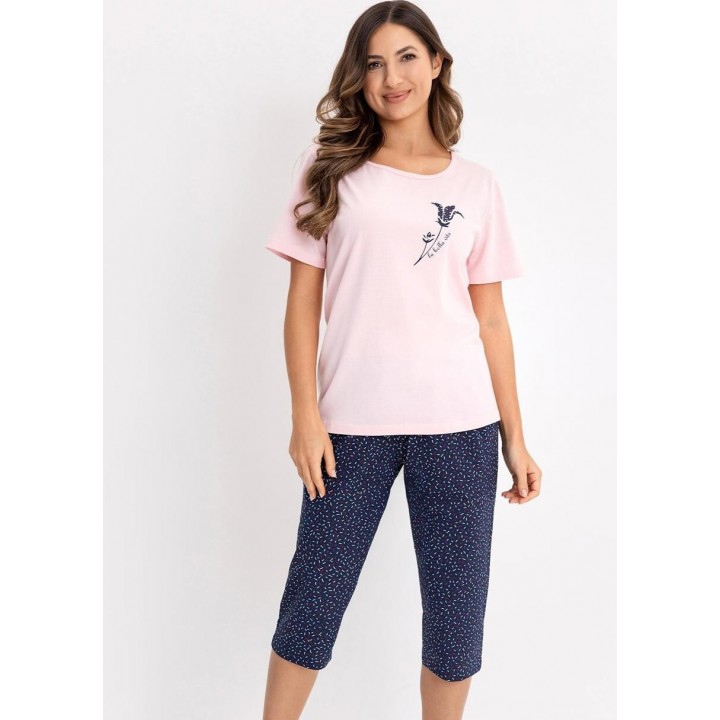 Женская пижама REGINA 731, розовая /XL