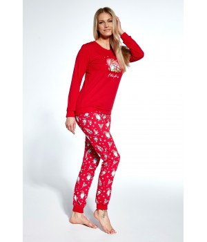 Пижама Cornette PD-671/346 «Время для нас», размер 2XL, красная.