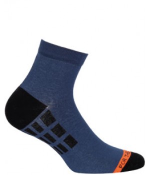Мужские носки до щиколотки WOLA SPORT W 996 темно-синие, размер 38/40