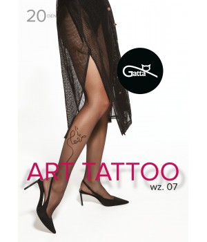 Колготки GATTA ART TATTOO WZ 07 NERO /2