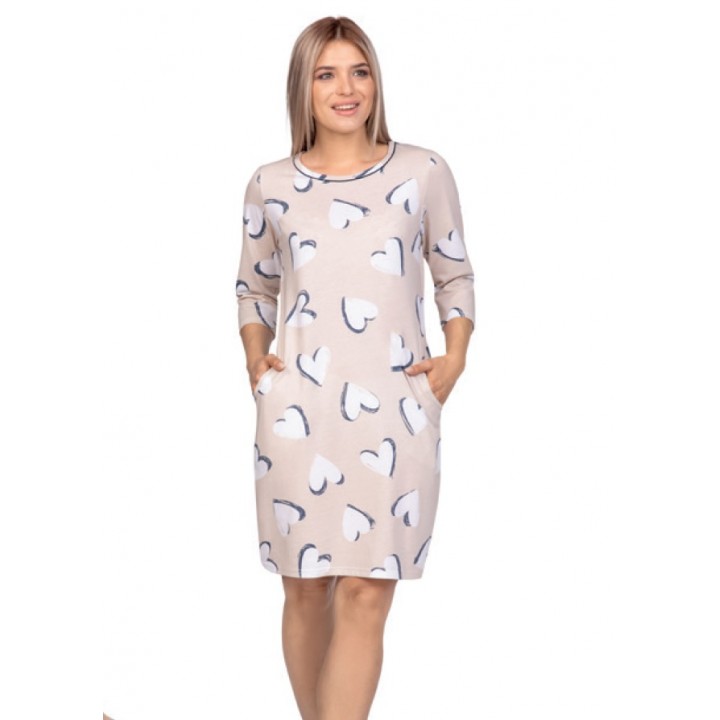 СОРОЧКА REGINA 398 БЕЖЕВИЙ /L