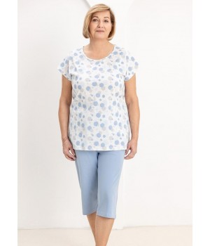 Женская пижама REGINA 730, синяя / XXL