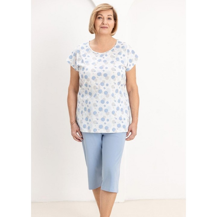 Женская пижама REGINA 730, синяя / XXL