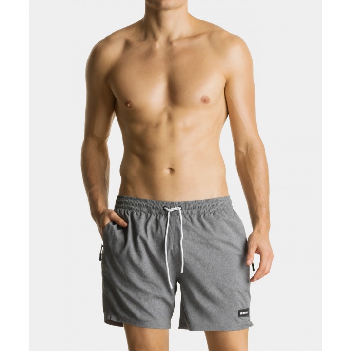 Плавки-боксеры ATLANTIC KMB-215 WL24 серые /L