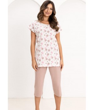 Женская пижама REGINA 730 бежевого цвета /L