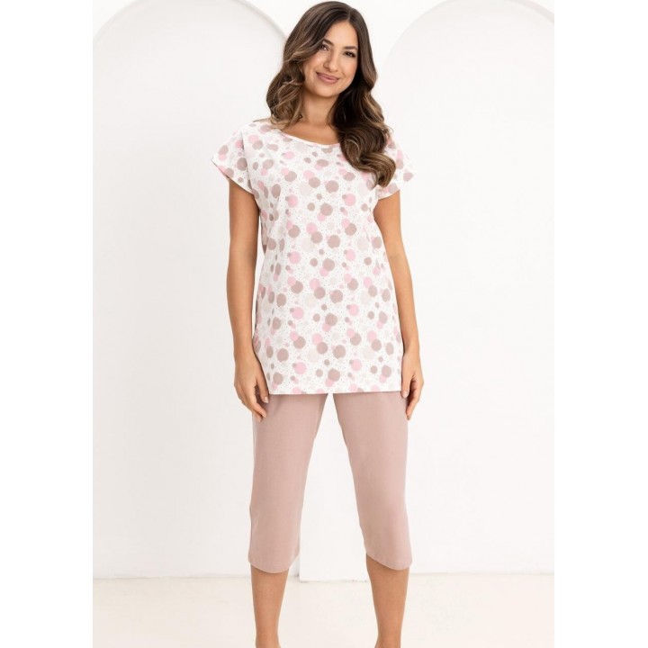 Женская пижама REGINA 730 бежевого цвета /L