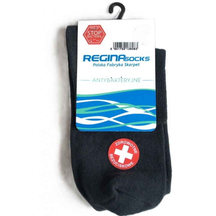 Носки REGINASOCKS BU PK SILTEX 9359 графитового цвета, размеры 39-42