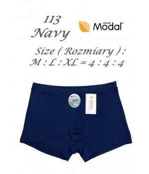 Мужские шорты DCPOLO 113 из модала, темно-синие.