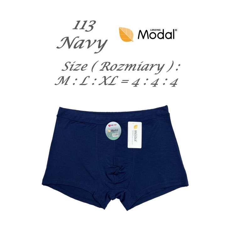 Мужские шорты DCPOLO 113 из модала, темно-синие.