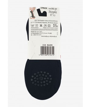STOPKI MARILYN DAMSKIE E23 BLACK 35/37 2PACK