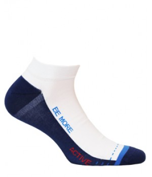 STOPKI WOLA WZOROWANE MĘSKIE W998 WHITE 41/43